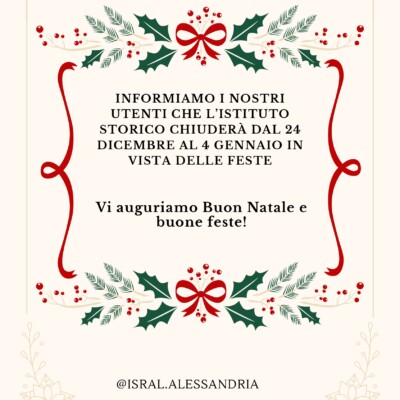 Immagine di Chiusura natalizia Istituto