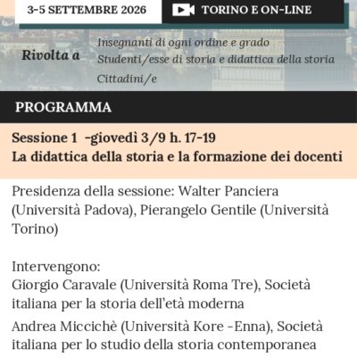 Immagine di Convegno Sididast a Torino dal 3 al 5 settembre 2026